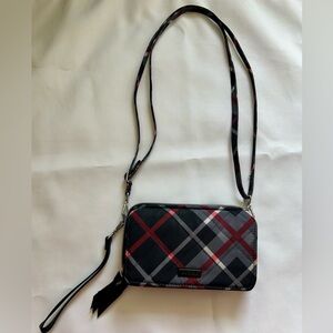 Vera Bradley All In One Crossbody Bag Paris Plaid Purse